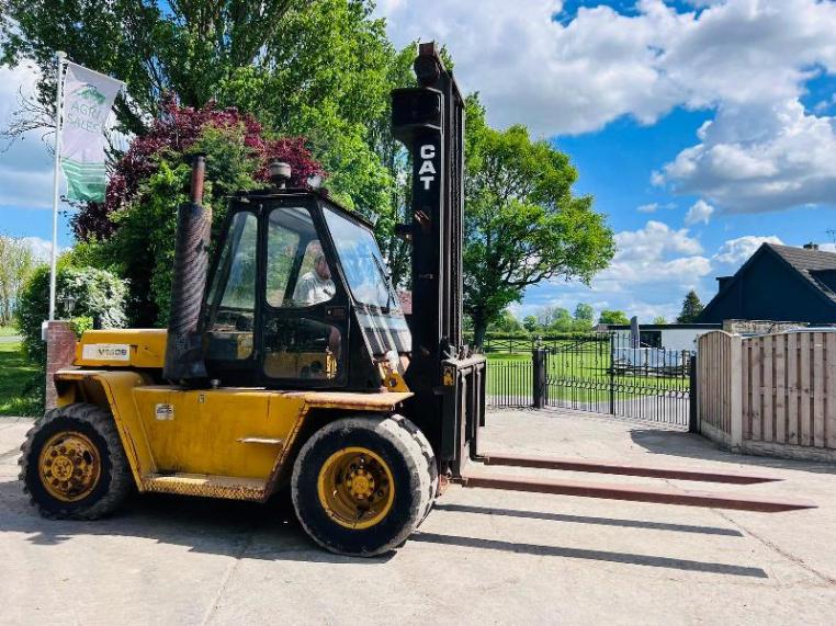 CATERPILLAR V180B DIESEL FORKLIFT C/W 2 STAGE MAST *VIDEO*