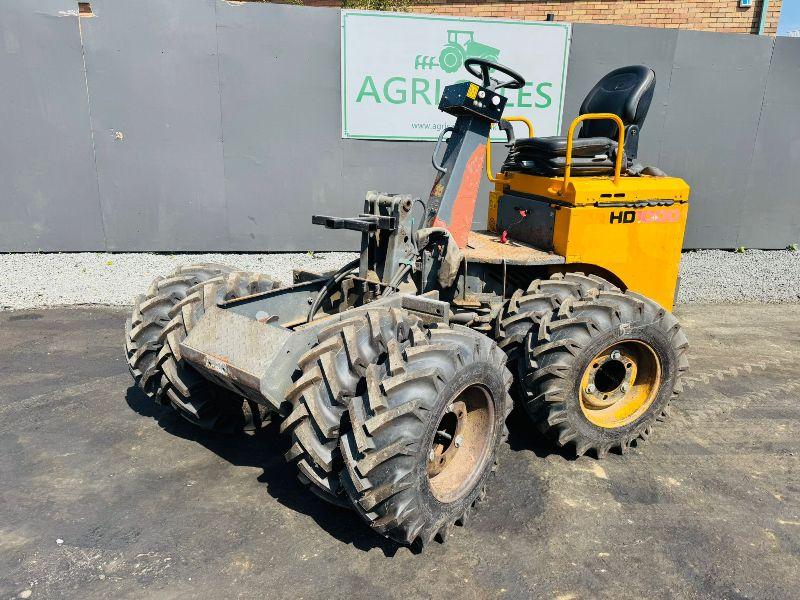 TEREX 1 TONNE HD1000*C/W DUEL WHEELS*1134 HOURS*YEAR 2010*VIDEO*
