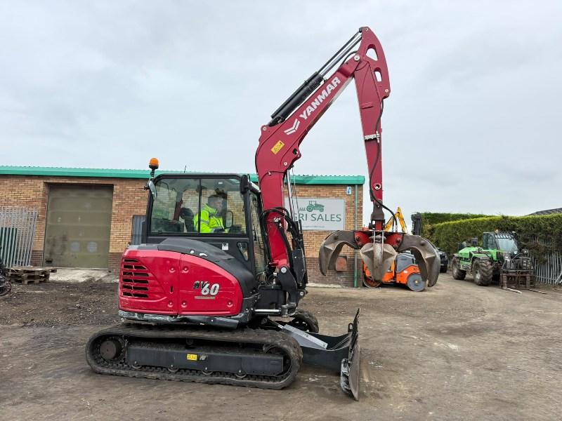 YANMAR SV60-B EXCAVATOR*YEAR 2023*C/W SCRAP GRAB*VIDEO*