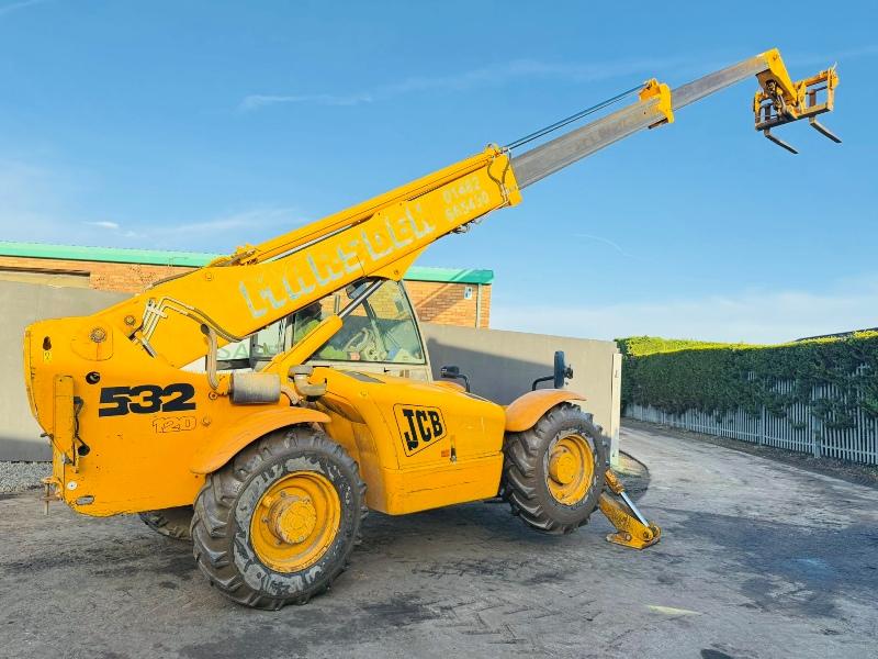 JCB 532-120 4WD TELEHANDLER*C/W PALLET TINES*VIDEO*