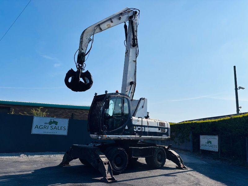JCB JS200W HIGHRISE CAB SCRAP HANDLER*C/W GRAB*YEAR 2011*VIDEO*