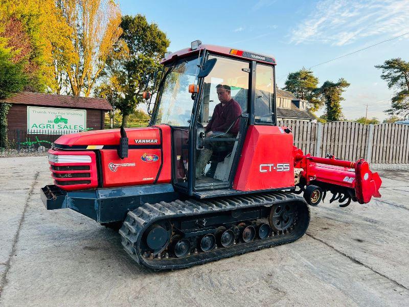 YANMAR CT55 TRACKED TRACTOR C/W ROTAVATOR