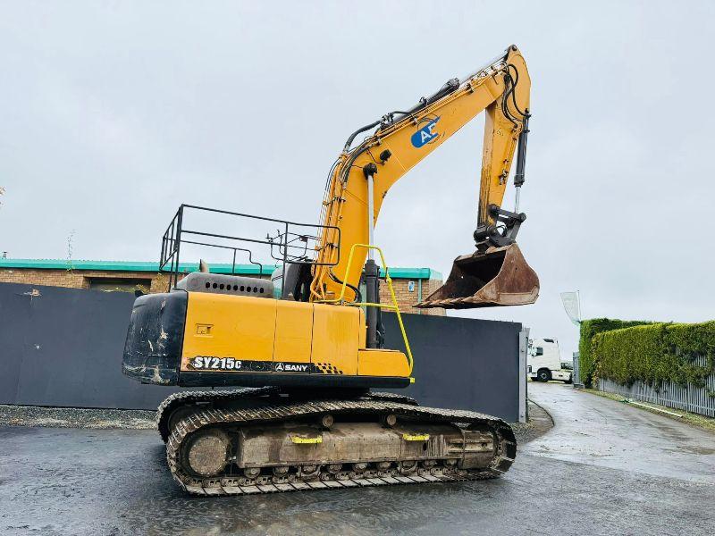 SANY SY215C TRACKED EXCAVATOR*C/W SAFETY GUARDS*VIDEO*