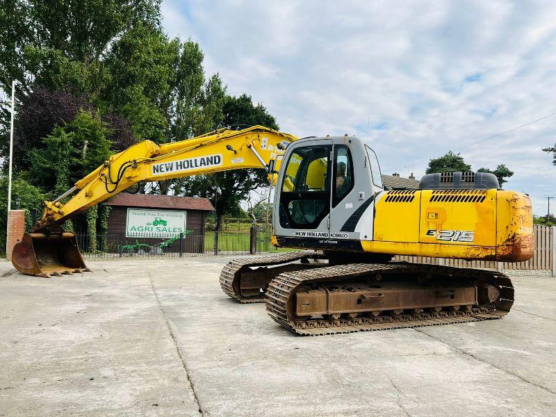 NEW HOLLAND E215 TRACKED EXCAVATOR C/W QUICK HITCH 
