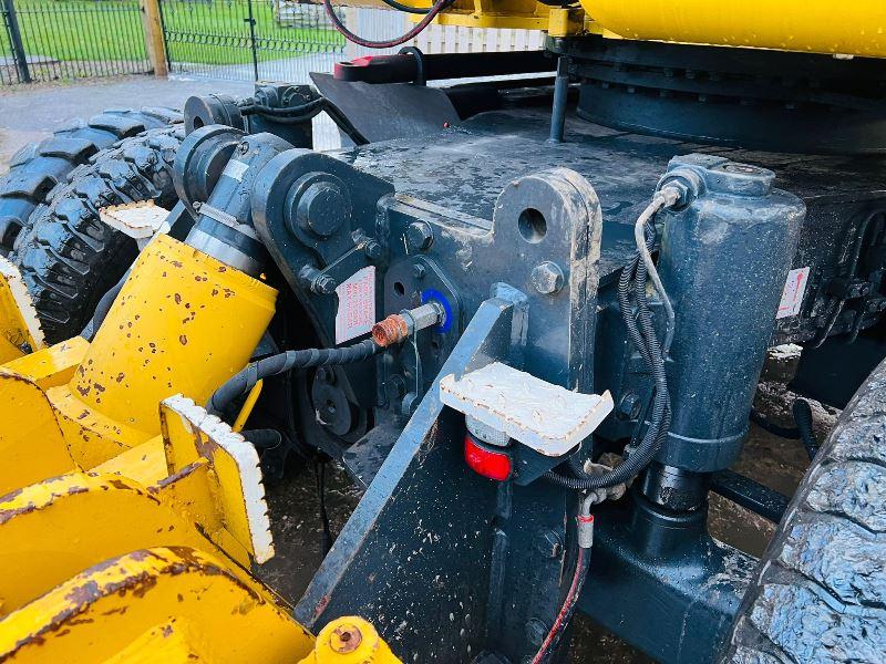 KOMATSU PW160ES-7K 4WD WHEELED EXCAVATOR C/W QUICK HITCH & RAILWAY GEAR *VIDEO*