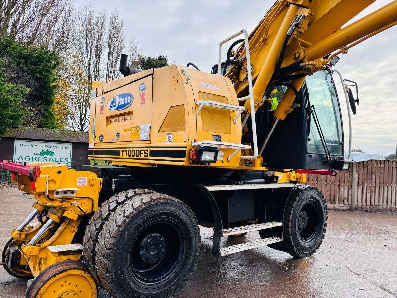 COLMAR T7000FS WHEELED EXCAVATOR C/W TELESCOPIC BOOM & RAILWAY GEAR *VIDEO*
