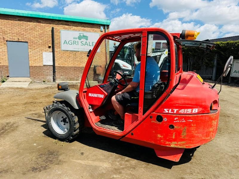 MANITOU SLT415B TELEHANDLER*C/W PALLET TINES*VIDEO*
