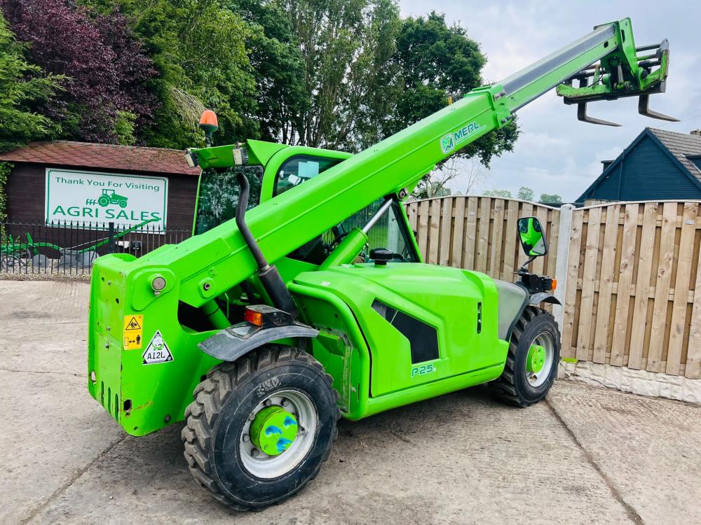 MERLO P25.6 4WD TELEHANDLER * YEAR 2015 , ONLY 4171 HOURS * C/W PALLET TINES * SEE VIDEO *