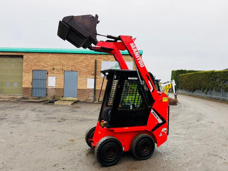 MANITOU 850R SKIDSTEER*C/W BUCKET*ONLY 615 HOURS*YEAR 2022*VIDEO*
