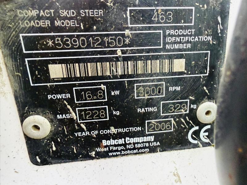 BOBCAT 463 WHEELED SKIDSTEER*C/W BUCKET*VIDEO*