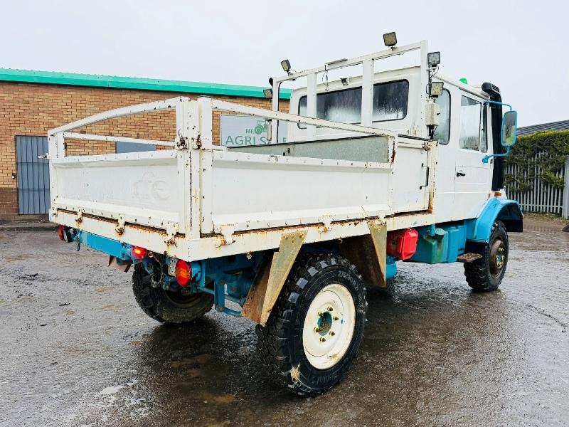 MERCEDES-BENZ AG UNIMOG U140L 4X4*C/W DROPSIDE*VIDEO*