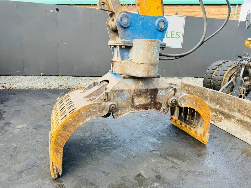 JCB JS160W EXCAVATOR*HIGHRISE CAB*C/W SELECTOR GRAB*YEAR 2012*VIDEO*