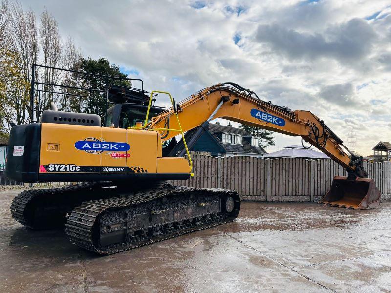 SANY SY215C TRACKED EXCAVATOR *YEAR 2017* C/W QUICK HITCH & BUCKET *VIDEO*