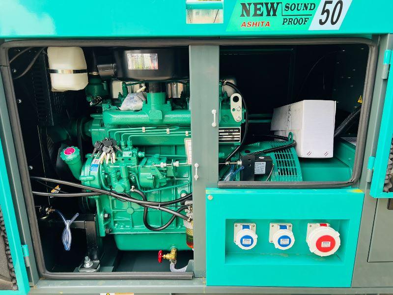 BRAND NEW ASHITA AG3-50 50KVA SILENT RUN GENERATOR *YEAR 2023, CHOICE OF 2*