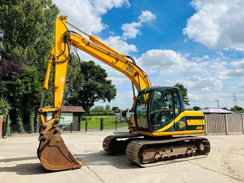 JCB JS130 TRACKED EXCAVATOR C/W QUICK HITCH & BUCKET *VIDEO*