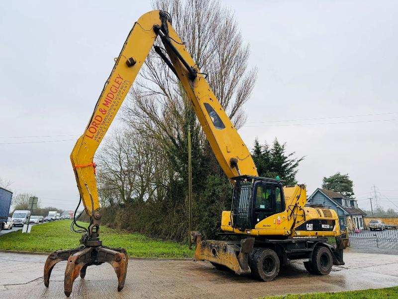 CATERPILLAR M325D HIGH RISE SCRAP HANDLER*C/W ROTATING SCRAP GRAB*VIDEO*