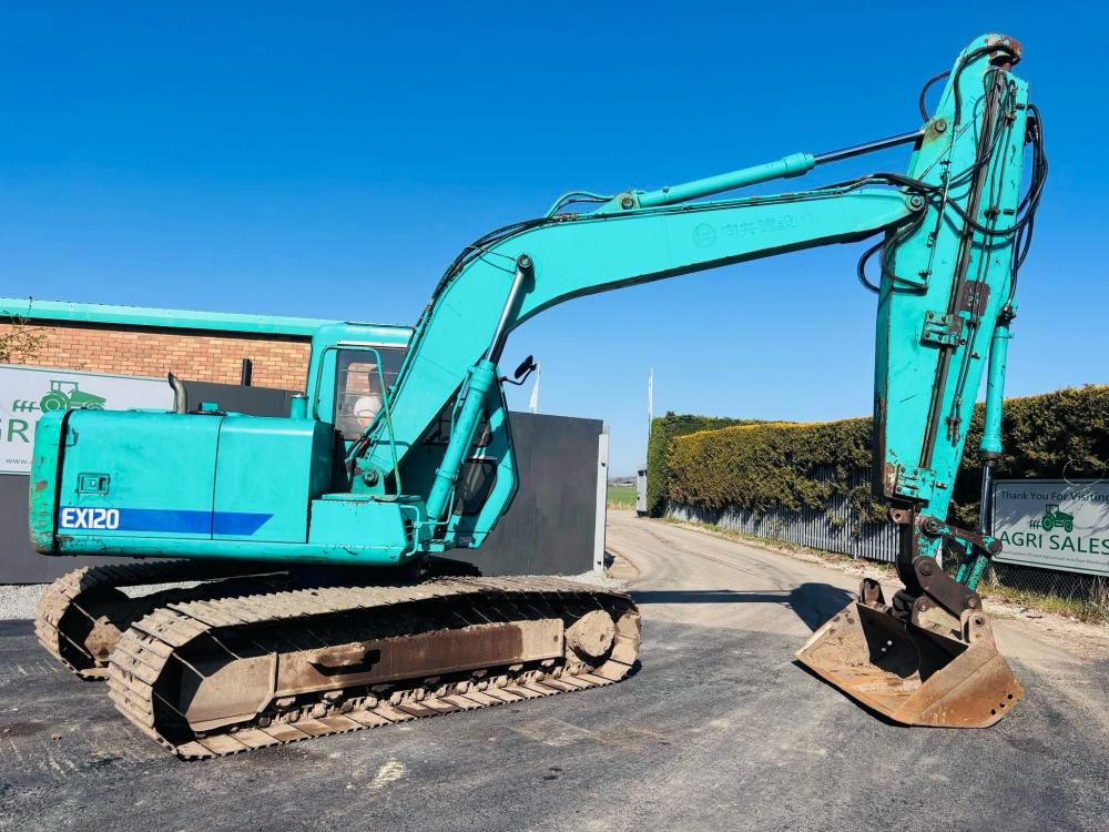 HITACHI EX120-3 EXCAVATOR *C/W EXTENDING ARM & BUCKET(DITCHING)* VIDEO*