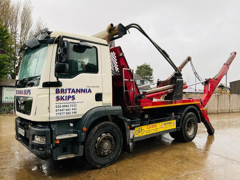 MAN TGM18.2504X2 SKIP LORRY *YEAR 2015, IN TEST* C/W MANUAL GEAR BOX *VIDEO*