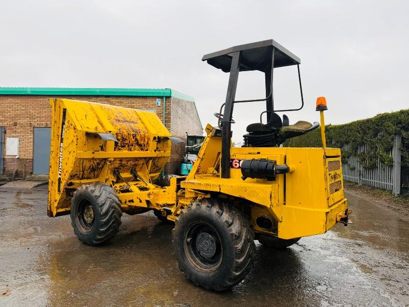 THWAITES 6000 STRAIGHT TIP DUMPER*C/W PERKINS ENGINE*VIDEO*