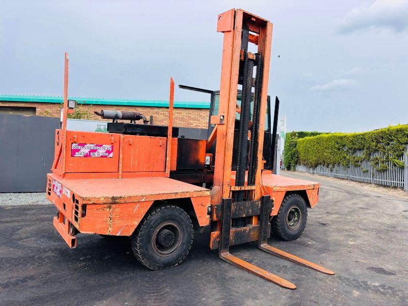 BOSS 556 HH SIDE LOADING FORK LIFT*C/W PALLET TINES*VIDEO*