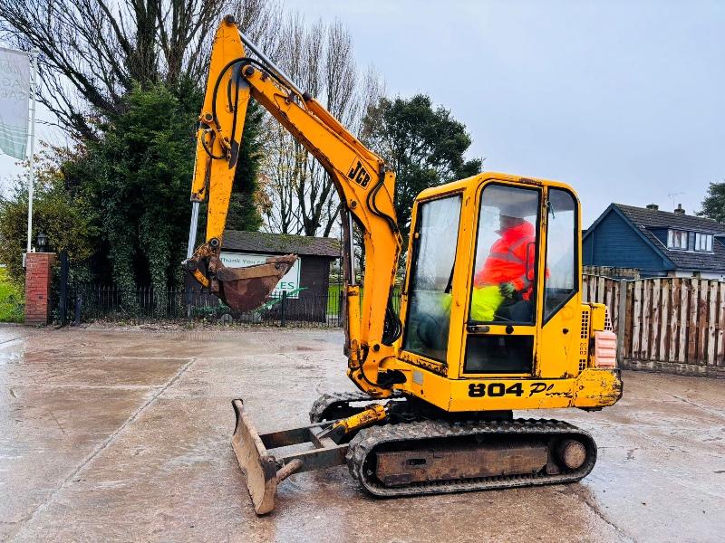 JCB 804 PLUS TRACKED EXCAVATOR *3619 HOURS* C/W RUBBER TRACKS *VIDEO*