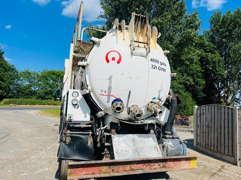 VOLVO FM12 8X4 DOUBLE DRIVE VACUM TANKER LORRY *4000 GAL CAPACITY*VIDEO*