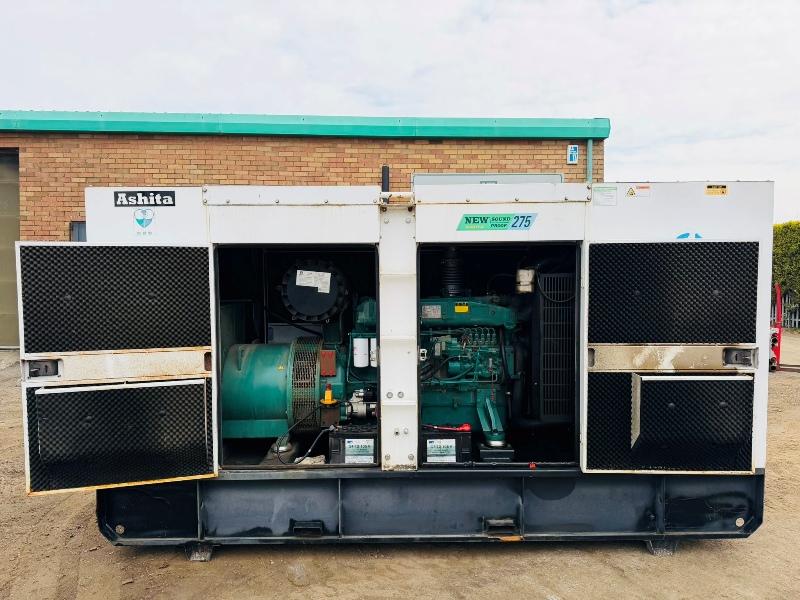 ASHITA POWER 275 KVA GENERATOR*YEAR 2023*3704 HOURS*VIDEO*