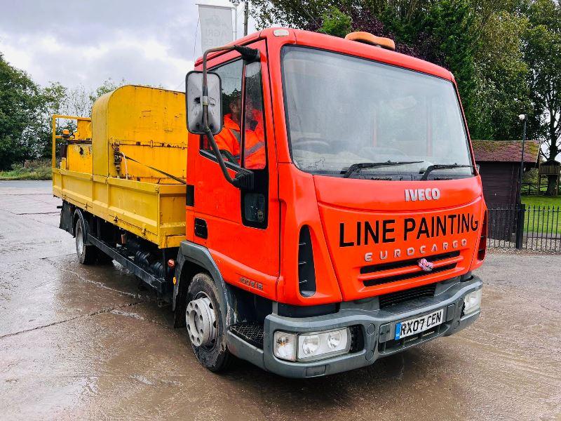 IVECO 100E18 4X2 LINE MARKER LORRY C/W MANUAL GEAR BOX *VIDEO*