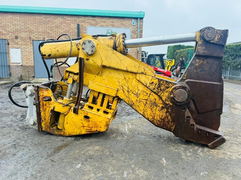HEAVY DUTY HYDRAULIC DEMOLITION SHEAR*C/W QUICK HITCH*VIDEO*