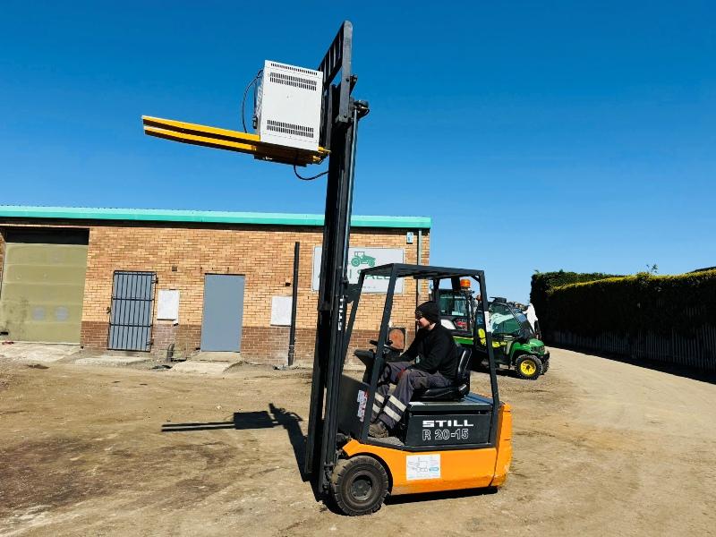 STILL R20-15 ELECTRIC FORKLIFT*C/W TINE EXTENSIONS*VIDEO*