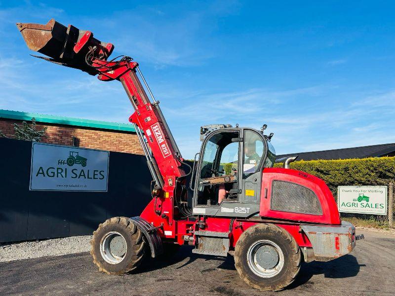 HZM 825T TURBO ARTICULATED TELEHANDLER *C/W BUCKET AND FORKS*READING 618 HOURS*VIDEO*