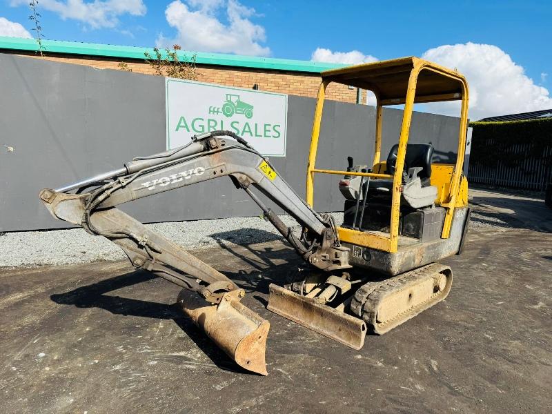 VOLVO EC15B RUBBER TRACKED MINI EXCAVATOR*C/W BUCKET*VIDEO*