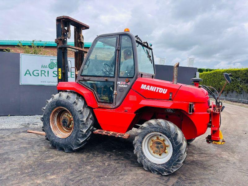 MANITOU M26-4 TURBO 4X4  FORKLIFT*YEAR 2012*C/W PALLET TINES*VIDEO*