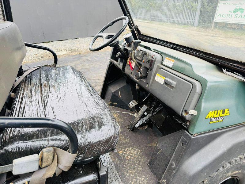 KAWASAKI 3010 MULE 4WD DIESEL UTILITY VEHICLE*REAR TIP*VIDEO*