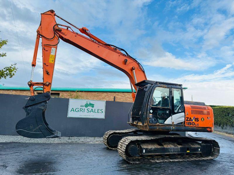 HITACHI ZAXIS ZX180LC-5B EXCAVATOR*YEAR 2014*C/W QUICK HITCH & BUCKET*VIDEO*