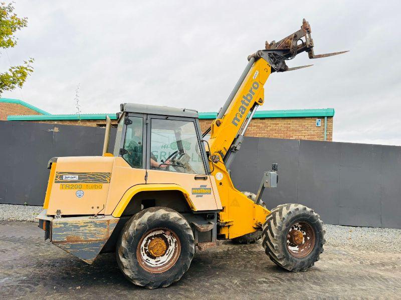 MATBRO TR200 TURBO 4WD ARTICULATED TELEHANDLER*C/W PALLET TINES*VIDEO*