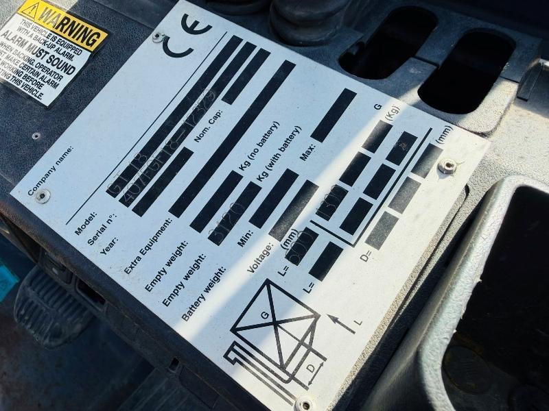 BT GT18 GAS CONTAINER SPEC FORKLIFT*C/W PALLET TINES*VIDEO*