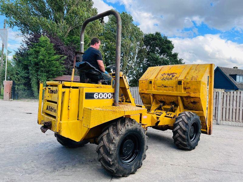 THWAITES ALLDRIVE 6000 4WD DUMPER C/W ROLE BAR & PERKINS ENGINE *VIDEO*