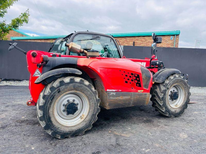 MANITOU MLT732 TELEHANDLER JOYSTICK CONTROLS*YEAR 2018*C/W PALLET TINES*VIDEO*