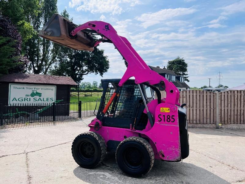 BOBCAT S185 4WD SKIDSTEER *YEAR 2009 HIGH LIFT* C/W BUCKET *VIDEO*