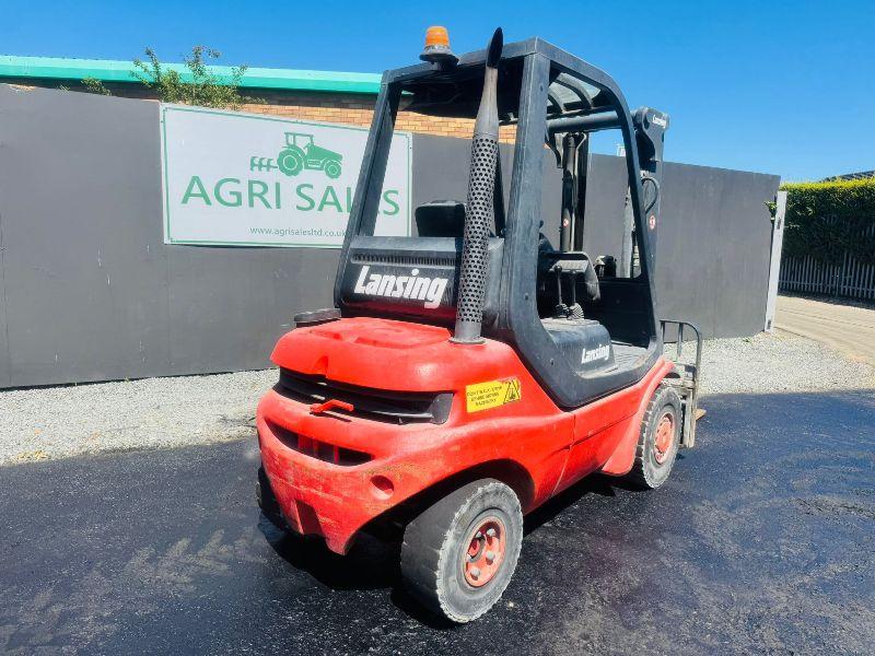 LINDE H25D-03 CONTAINER SPEC FORKLIFT*ONLY 3798 HOURS*VIDEO*