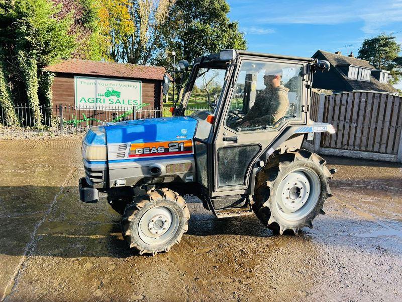 ISEKI TG21 4WD COMPAC TRACTOR * 1162 HOURS * C/W REAR LINKAGE 
