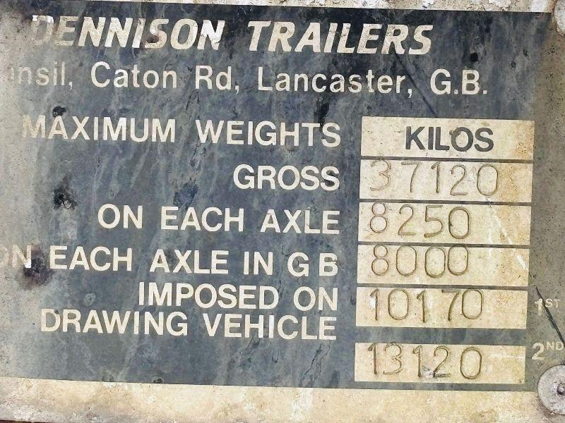 DENNISON DFM 25A FLATBED TRAILER*C/W TUCK AWAY NECK RAMPS*VIDEO*