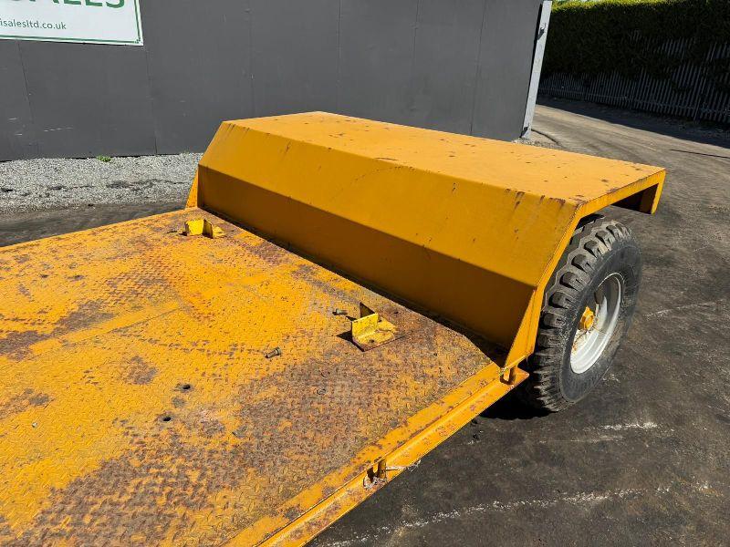 16FT FLAT DROPBED PLANT DIGGER/TRACTOR LOWLOADER TRAILER*VIDEO*