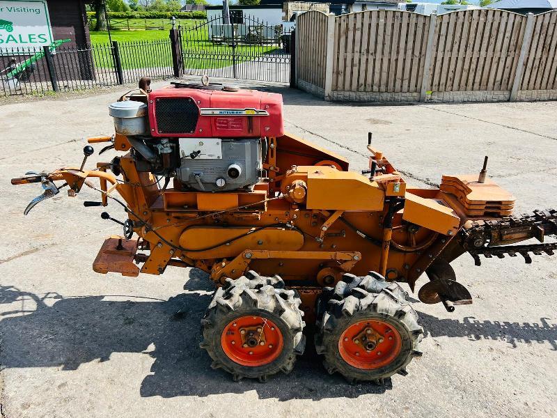 KAWABE TFC250WL DIESEL PEDESTRIAN WALK BEHIND TRENCHER 