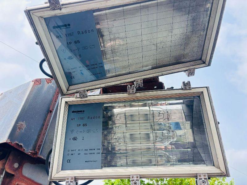 VT1 LIGHTING TOWERS *C/W 3 CYLINDER KUBOTA ENGINE*CHOICE OF 2*VIDEO*