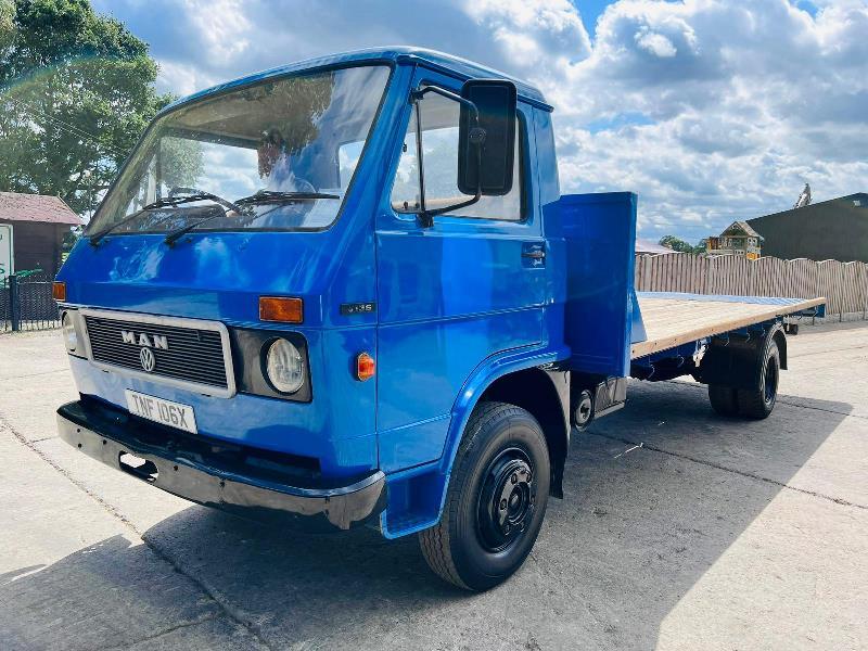 MAN 9.136 4X2 FLAT BED LORRY *2 OWNERS FROM NEW* VIDEO'S *