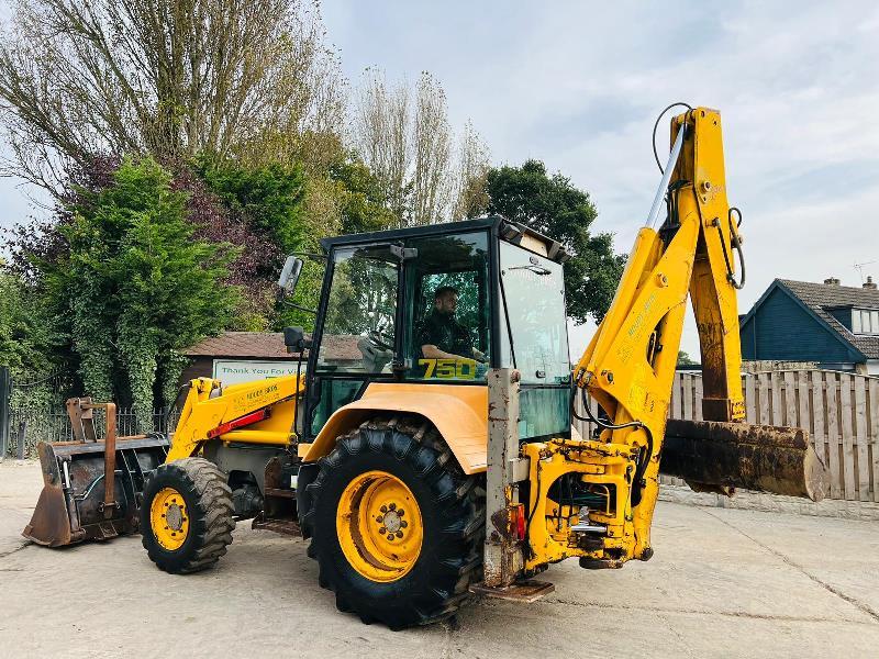 FERMEC 750 4WD BACKHOE DIGGER C/W EXTENDING DIG *VIDEO*