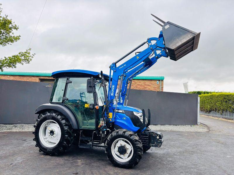 SOLIS 50RX TRACTOR*C/W SOLIS FRONT LOADER*194 HOURS*YEAR 2021*VIDEO*