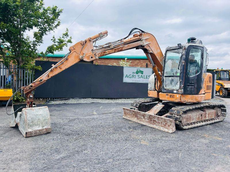 CASE CX75SR RUBBER BLOCK PAD TRACKED EXCAVATOR*C/W CLAMSHELL BUCKET*VIDEO*